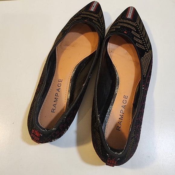 RAMPAGE Caela  women's pointed toe multicolor flat shoes size 8M - Picture 3 of 12